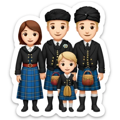 scottish family sticker