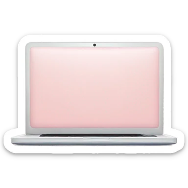 light pink laptop sticker