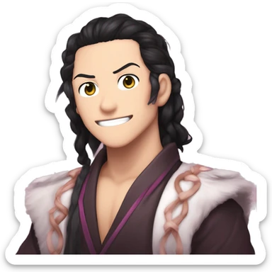 @<💟🌸♡Nezuko Kamado♡💟🌸>:yo escuchando que se llamaba bruno yo: no se habla de bruno no no xdddd💀 sticker