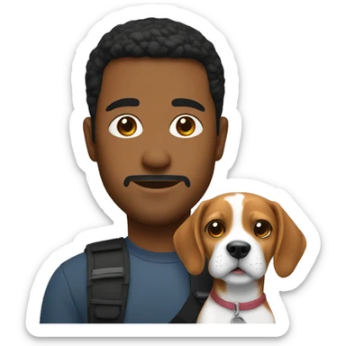 Me with my beagle sticker