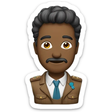 Un homme faisant caca sticker