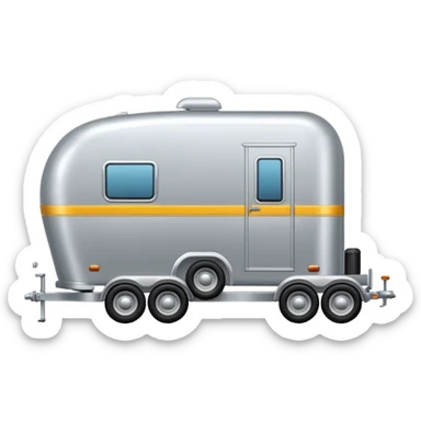 car pulling a venter trailer  sticker