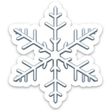 Snowflake sticker