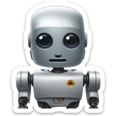 Robot cansado sticker