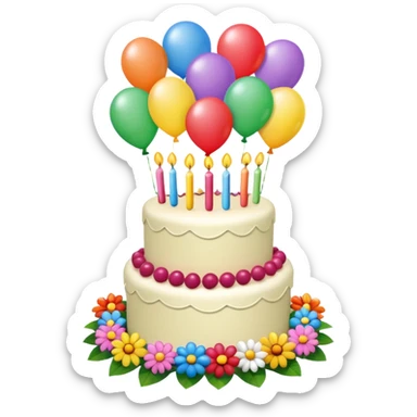 birthday garden sticker