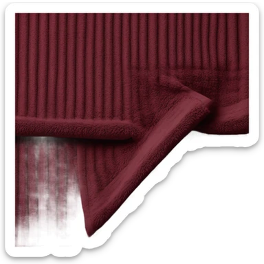 burgundi towel sticker