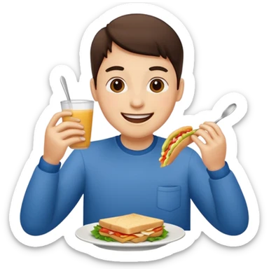 enjoy lunch sticker
