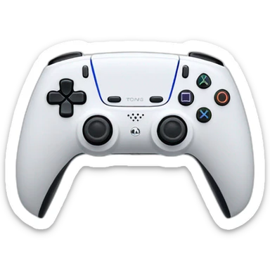 White Ps5 dualsence pro controller sticker