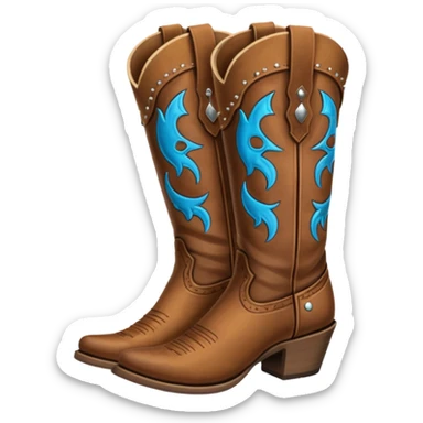 cowgirl boots asthetic sticker