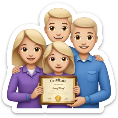 Certified Dog Owner Benefits, family, certificate sticker
