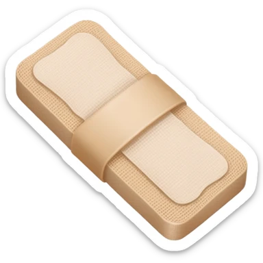 Standard adhesive bandage sticker