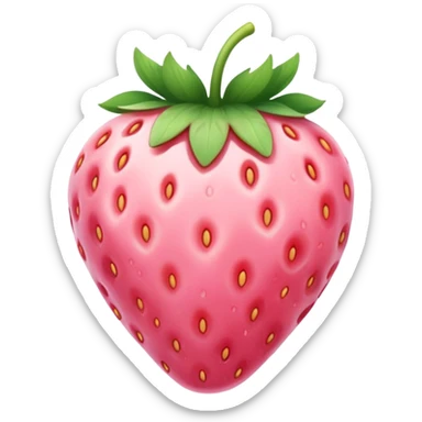pale pink strawberry  sticker