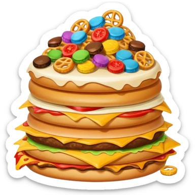 Junk foods sticker