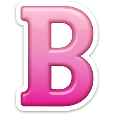mix color pinks letter p sticker