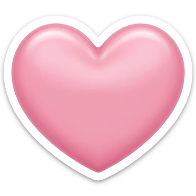 Baby pink heart sticker