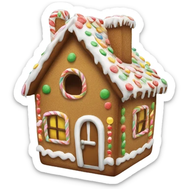 Gingerbread house sticker
