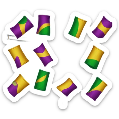 Mardi Gras jeans  sticker