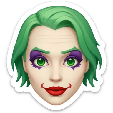 the joker face sticker