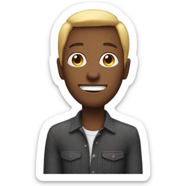 An emoji saying bye sticker