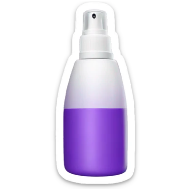 spray skincare bottle purple sticker