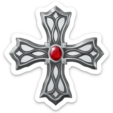 Knight templar cross sticker