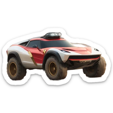  Wonder woman’s feminine features offroad capable long-travel suspension 4x4 racing no.86 hypercar  sticker