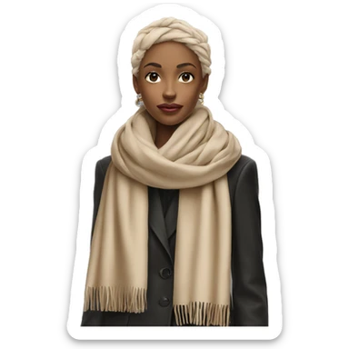  Beige scarf Prada  sticker