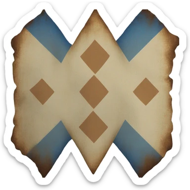 Bavarian rhombus on flag sticker