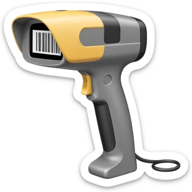 barcode scanner with barcode sticker