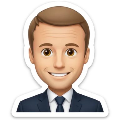 Tu peux me crée un emoji Macron sticker
