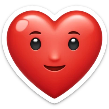 Crie um coração no formato de coração  sticker