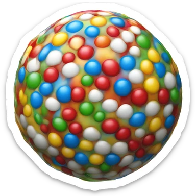 Person as a chewy jawbreaker sticker