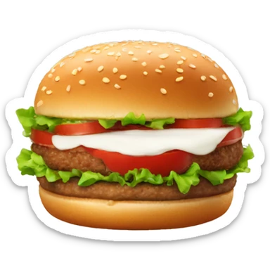 beyond meat burger sticker