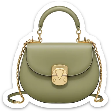 Valentino moon bag in pale olive sticker