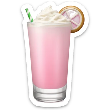 pastel pink christmas  drink sticker