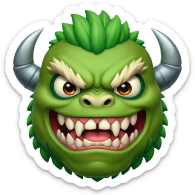 A monster that is very buff that it coould destroy sticker