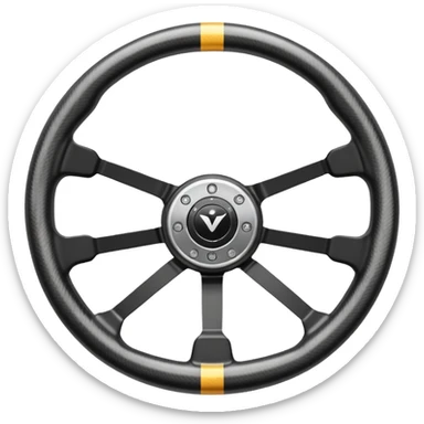 F1 steering paddle sticker