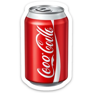 Coca cola can sticker