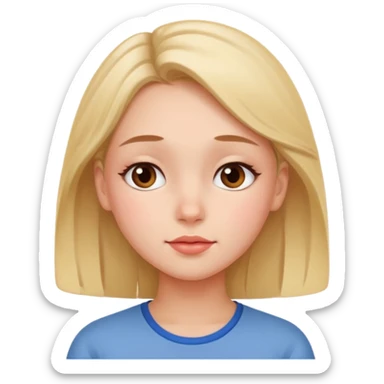 A beautiful girl who have crush on her teacher sticker