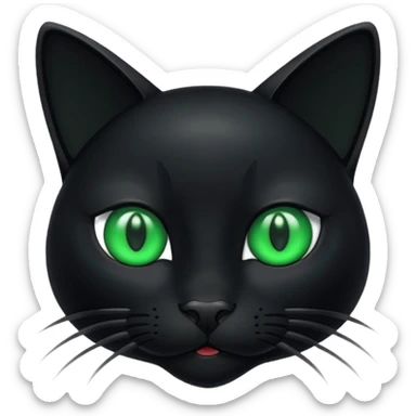 black cat sticker