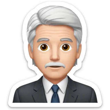 Michael McDonald with suit jacket sticker