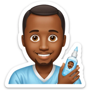 P-Diddy with baby oil sticker