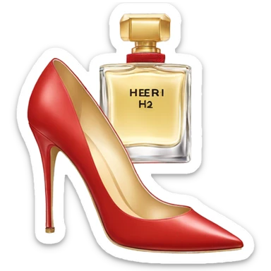 Carolina Herrera high heel perfume  sticker