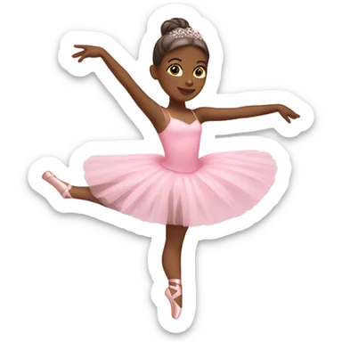 Pink ballerina  sticker