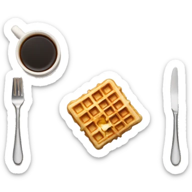 waffles on a Plate  sticker