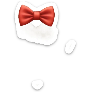 Heart with bow tie  sticker