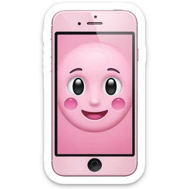 Aesthetic light pink iphone sticker
