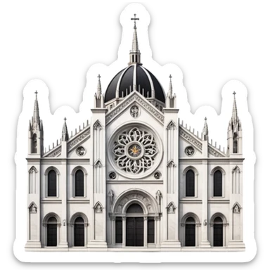 chiesa del duomo di Milano sticker