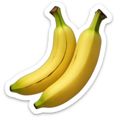Banane très longe et coulante sticker
