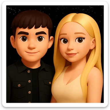Make the upper body of the girl slightly more voluminous for a more balanced silhouette, while preserving the overall look and style of a 3D emoji. Maintain the 3D emoji style characteristics in the edit. sticker